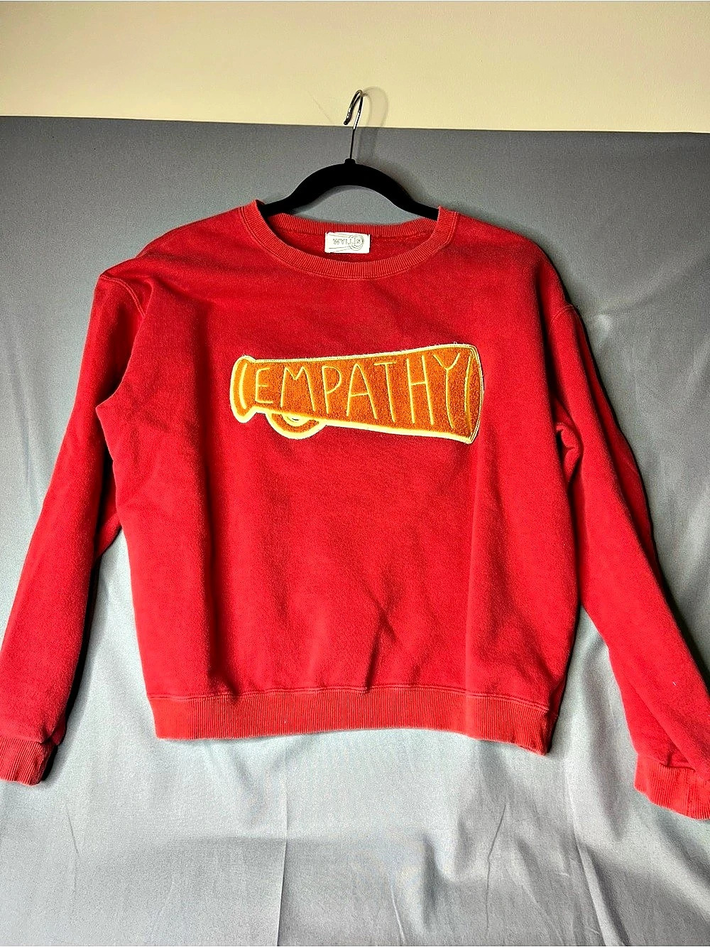 Rare Wyllis Tallulah Willis Empathy Sweatshirt Red XS Mental Health